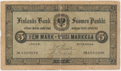 Finland, 5 Markkaa 1886