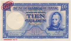 Netherlands, 10 Gulden 1945 SPECIMEN No.19