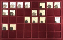Parthia, lot of fifteen (15) coins (9 AR Drachms, 6 AE issues) + 2 Gallic AE issues (Total of 17 coins), III century B.C. - II century A.D.