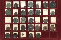 Byzantine Empire, lot of thirty (30) AE issues, VI - VII century A.D.