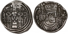 Islamic, Umayyad Caliphate, AR Hemidrachm (685-705) Countermarked