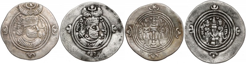 Sasanidzi, Drachmy - zestaw (2szt)
 Średnica 30,4 i 31,8 mm, waga 3,73 i 3,78 g...