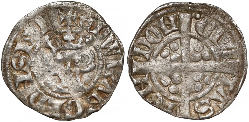 Anglia, Edward (1272-1307), Pens bez daty, Londyn
 Srebro, średnica 19,2 mm, wa...