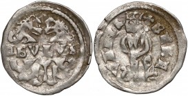 Węgry, Bela IV (1235-1270), Obol - z napisem 'OBVLVS' - rzadki
