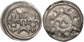 Węgry, Bela IV (1235-1270), Denar - lilie przy wieży