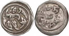 Węgry, Bela IV (1235-1270), Denar - Anioł walczący ze smokiem