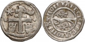 Węgry / Sławonia, Bela IV (1235-1270), Denar - kule