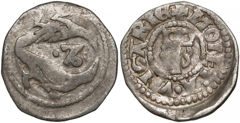 Węgry, Stefan V (1270-1272), Denar - dwa ptaki
 Srebro, średnica 11,2 mm, waga ...