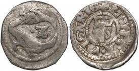 Węgry, Stefan V (1270-1272), Denar - dwa ptaki