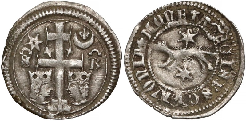 Węgry / Sławonia, Stefan V (1270-1272), Denar
 Srebro, średnica 15,2 mm, waga 0...