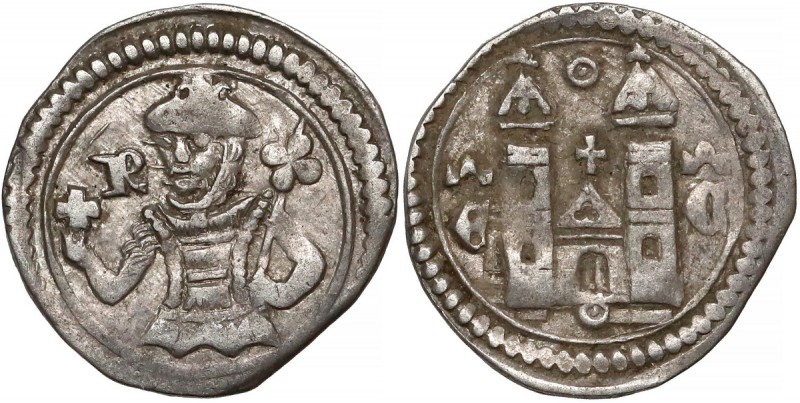 Węgry, Laszlo IV (1272-1290), Denar - kościół - rzadki
 Dość rzadka moneta. Atr...