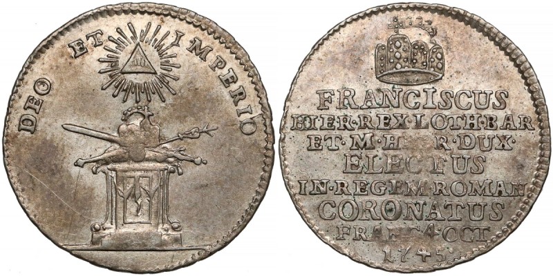 Austria, Franz I, Coronation token 1745
Austria, Franciszek I, Żeton koronacyjn...