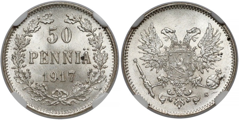 Finland / Russia, Nicholas II, 50 Penniä 1917
Finlandia / Rosja, Mikołaj II, 50...