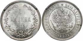 Finland / Russia, Nicholas II, 1 Markka 1915