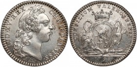 France, Louis XV, Token 1758 CONSILIUM VAL... - head