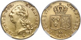 France, Louis XVI, 2 Louis d'Or 1788-AA, Metz - NGC XF