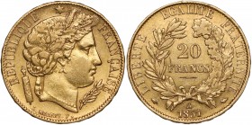 France, 20 Francs 1851-A