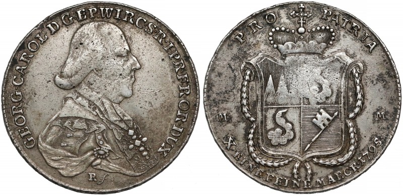 Niemcy, Würzburg, Jerzy Karol, Talar 1795
 

Grade: VF