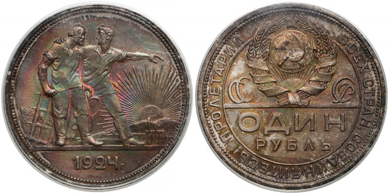 Russia / USSR, Rouble 1924
Rosja / ZSRR, Rubel 1924 - PCGS MS66
 Dla tej monet...