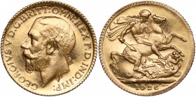South Africa, George V, Sovereign 1926 SA, Pretoria - countermarked
