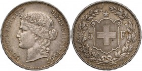 Switzerland, 5 Francs 1907