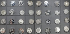 Set of world proof silver collector coins 1988-1996 (16pcs)