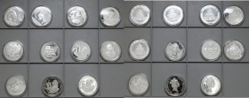 Set of silver coins - including China, USA & Hungary (11pcs)