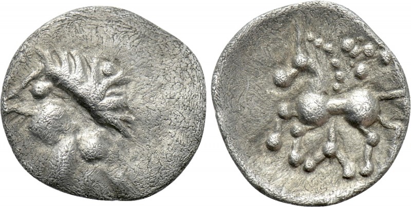 CENTRAL EUROPE. Vindelici. Hemiobol (1st century BC). "Manching 2" type. 

Obv...