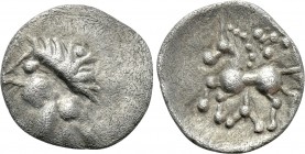 CENTRAL EUROPE. Vindelici. Hemiobol (1st century BC). "Manching 2" type.