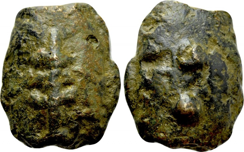 ETRURIA or UMBRIA. Uncertain (3rd century BC). Ae Aes Grave Sextans. 

Obv: Ve...