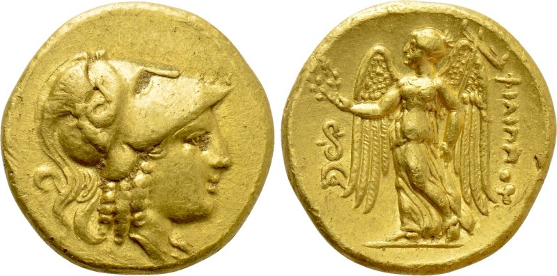 KINGS OF MACEDON. Philip III Arrhidaios (323-317 BC). GOLD Stater. Lampsakos.
...