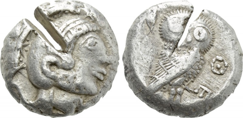 ATTICA. Athens. Tetradrachm (Circa 480/83 BC). 

Obv: Helmeted head of Athena ...