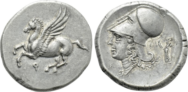 CORINTHIA. Corinth. Stater (Circa 375-300 BC).

Obv: Pegasos flying left; kopp...