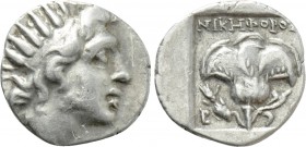 CARIA. Rhodes. Drachm (Circa 88-85 BC). Nikephoros, magistrate.