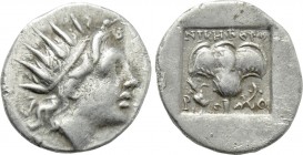 CARIA. Rhodes. Drachm (Circa 88-84 BC). Nikephoros, magistrate.