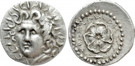 CARIA. Rhodes. Drachm (Circa 88/42 BC-AD 14). Basileides, magistrate.
