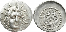 CARIA. Rhodes. Drachm (Circa 88/42 BC-AD 14). Kritokles, magistrate.