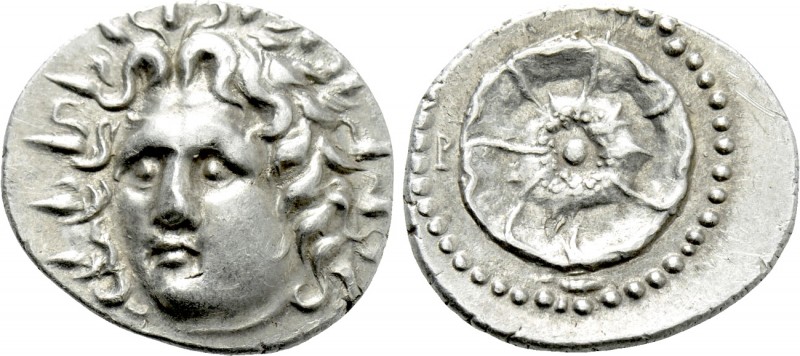 CARIA. Rhodes. Drachm (Circa 88/42 BC-AD 14).

Obv: Radiate head of Helios fac...