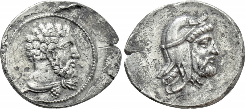CILICIA. Soloi. Tiribazos (Satrap of Lydia,380 BC). Stater.

Obv: Bearded bust...
