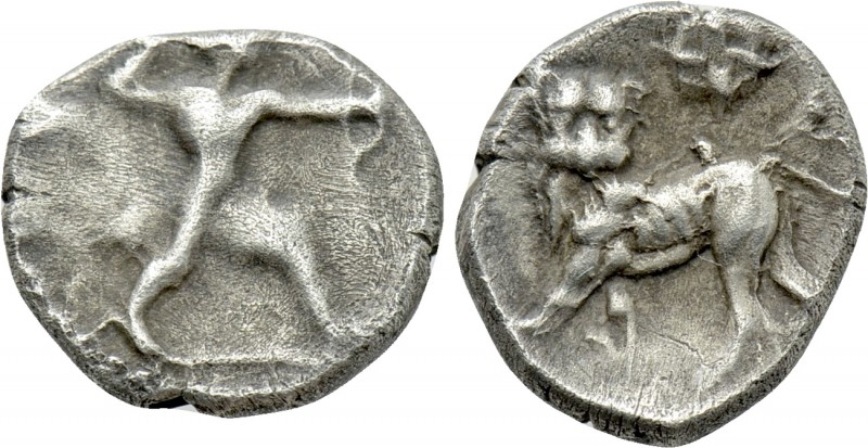 CYPRUS. Kition. Melekiathon (Circa 392/1-362 BC). Obol. 

Obv: Herakles advanc...