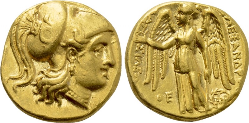 SELEUKID KINGDOM. Seleukos I Nikator (312-281 BC). GOLD Stater. Babylon I. Struc...
