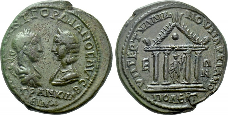 MOESIA INFERIOR. Marcianopolis. Gordian III and Tranquillina (238-244). Ae Penta...