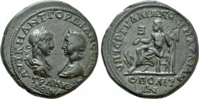MOESIA INFERIOR. Marcianopolis. Gordian III and Tranquillina (238-244). Ae Pentassarion.