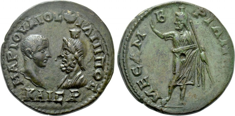 THRACE. Mesembria. Philip II, with Serapis (247-249). Ae. 

Obv: MAΡ IOYΛΙOC Φ...