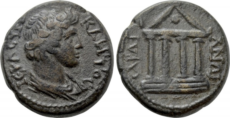 LYDIA. Sardeis. Pseudo-autonomous. Time of Vespasian (69-79). Ae. 

Obv: IERA ...
