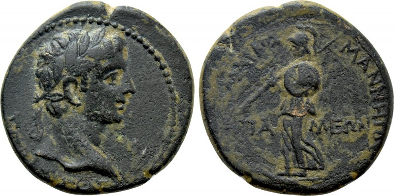 PHRYGIA. Apameia. Tiberius (14-37). Ae. Marcus Manneius, magistrate. 

Obv: ΣE...