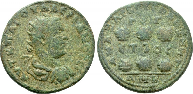 CILICIA. Anazarbus. Valerian I (253-260). Ae Hexassarion. Dated CY 272 (253/4). ...