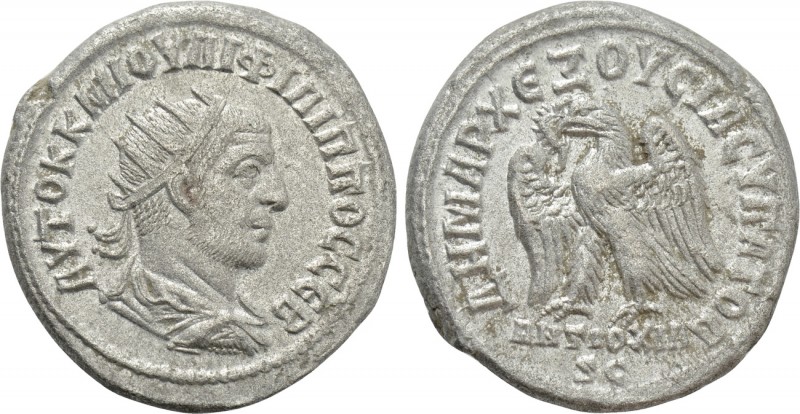 SELEUCIS & PIERIA. Antioch. Philip I 'the Arab' (244-249). Tetradrachm. 

Obv:...