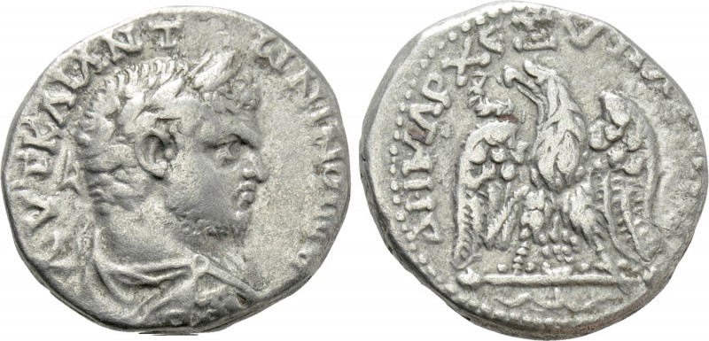 JUDAEA. Aelia Capitolina (Jerusalem). Caracalla (198-217). BI Tetradrachm.

Ob...