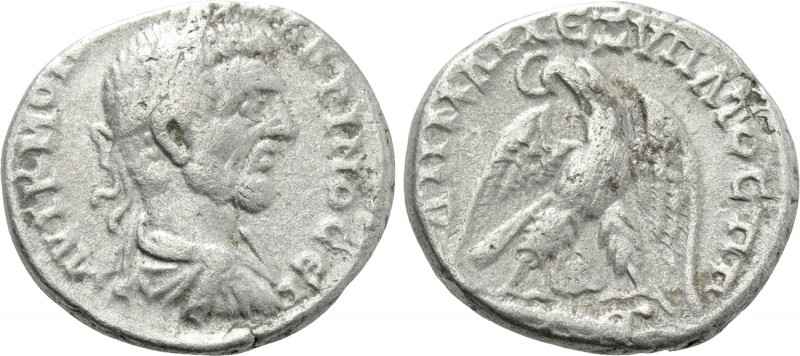 JUDAEA. Caesarea Maritima. Macrinus (217-218). Ae. 

Obv: AVT K M OΠ CЄ MAKPIN...